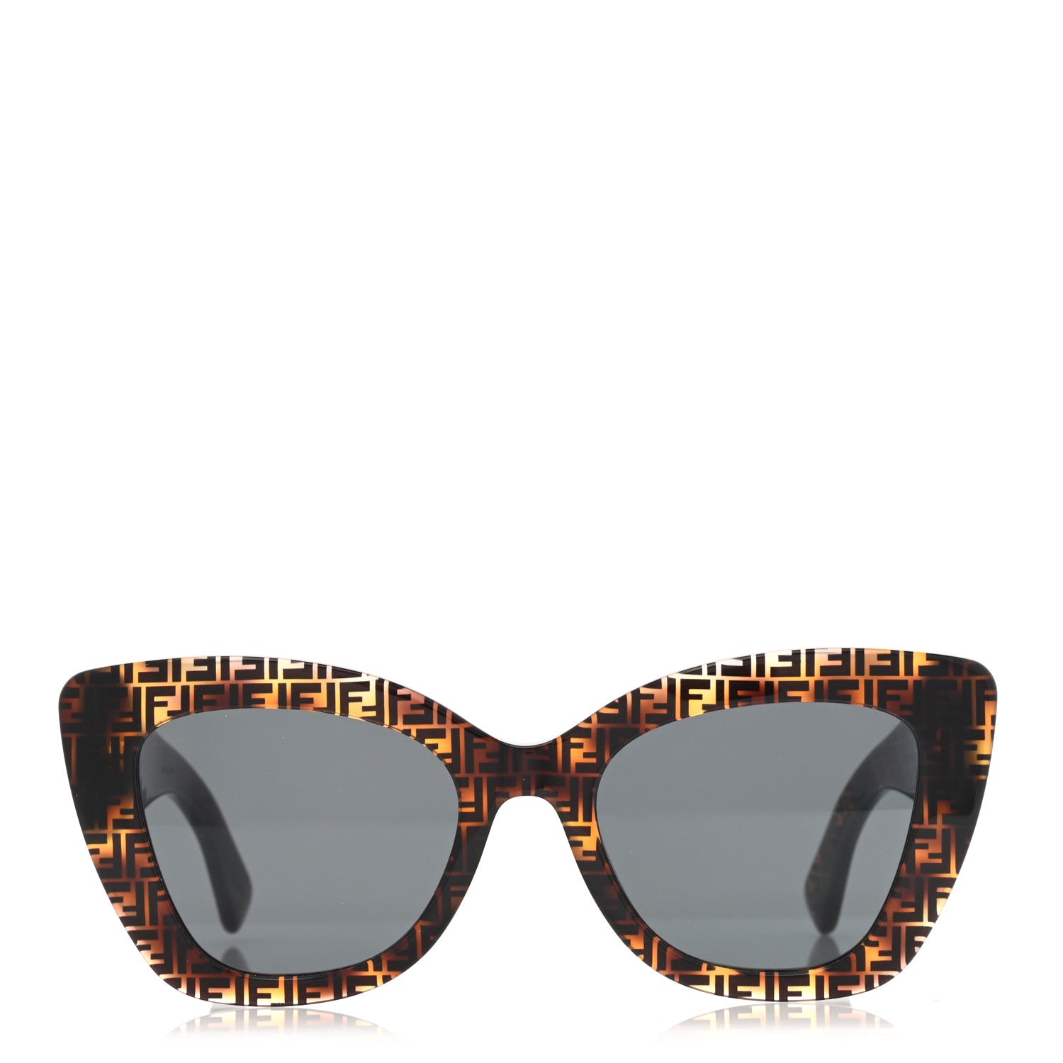 Fendi Acetate F is Fendi FF 51mm Cat Eye Sunglasses 0327/S Tortoise Camouflage 2 of 7