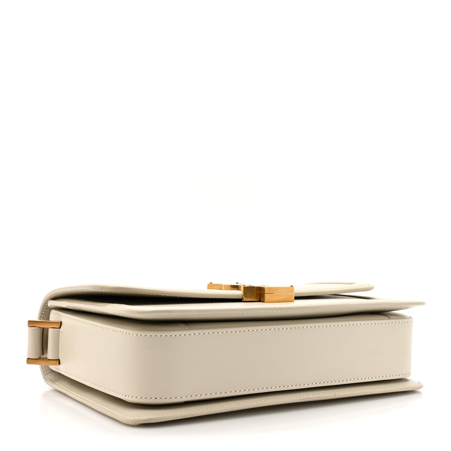 Saint Laurent Box Calfskin Monogram Medium Solferino Satchel Crema Soft 4 of 18