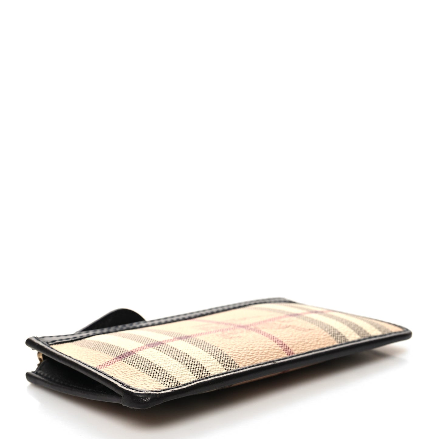 Haymarket Check Lindal Coin Case Chocolate