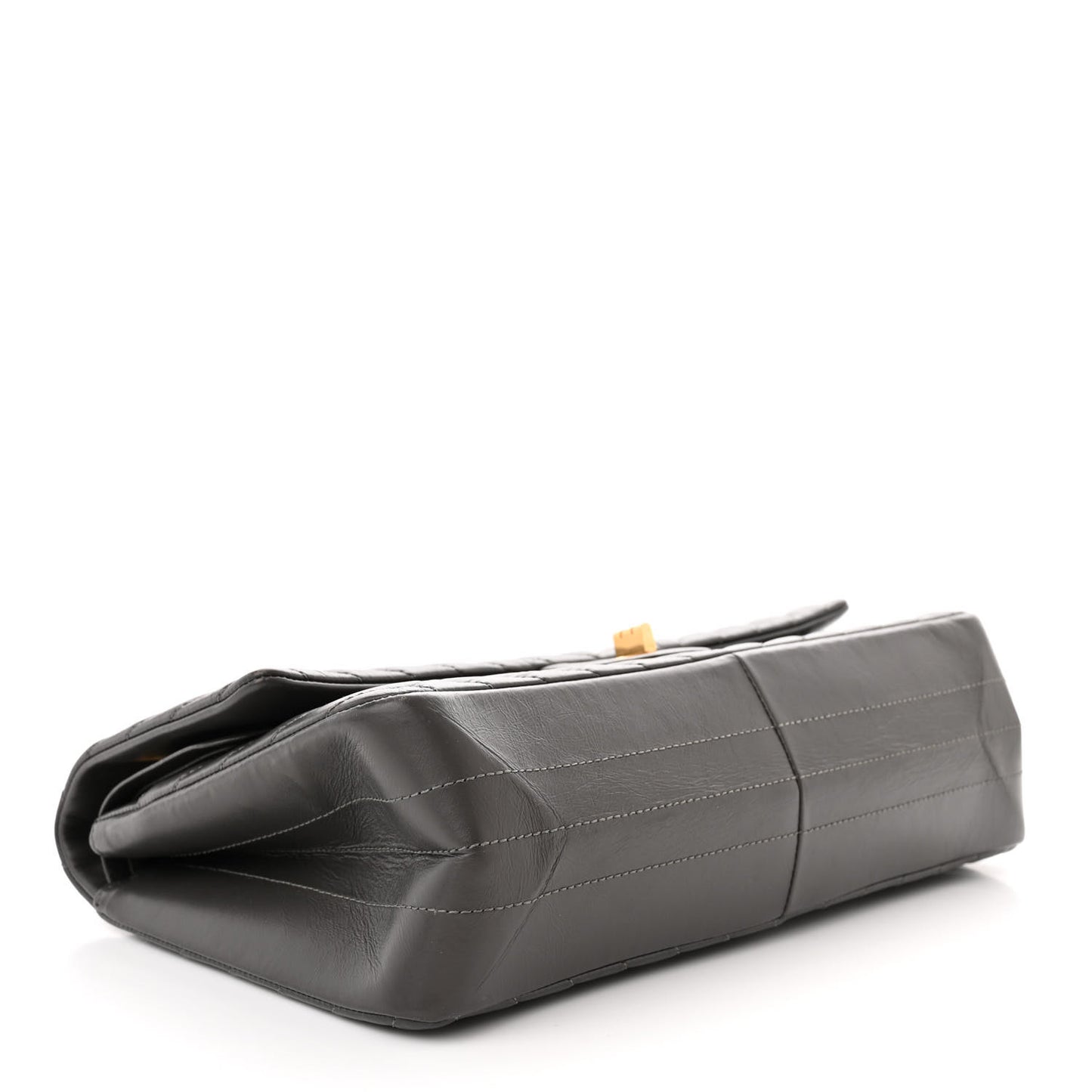 Aged Calfskin Chevron Quilted 2.55 Reissue 226 Flap Dark Grey