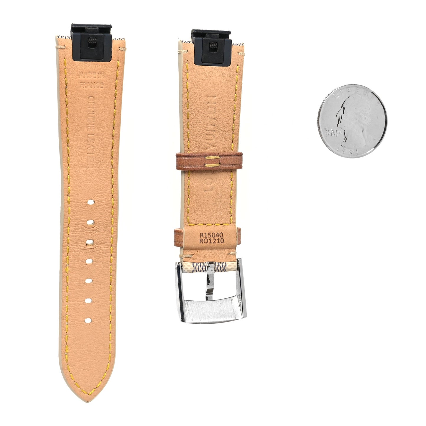 Nano Damier Azur Tambour 10mm Watch Strap