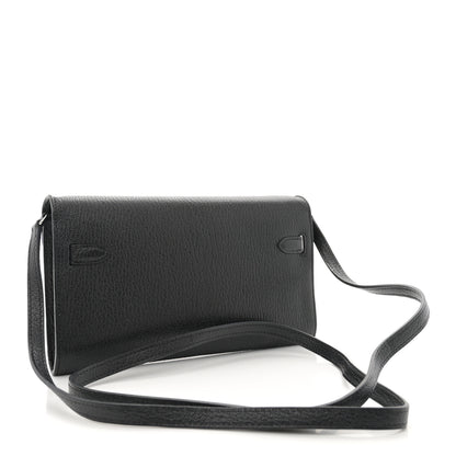 Hermes Chevre Mysore Kelly Wallet To Go Black 3 of 12