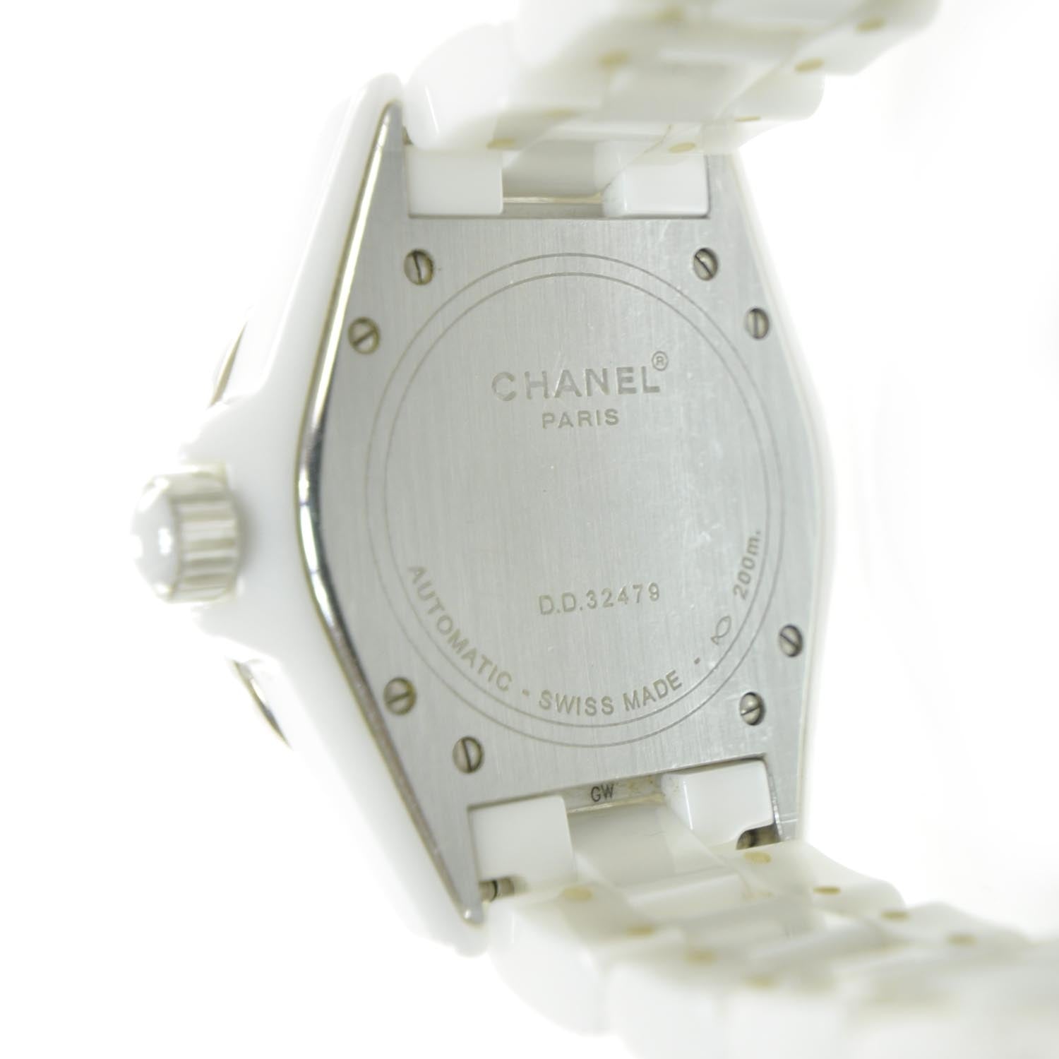 Chanel Stainless Steel Ceramic 38mm J12 Automatic Watch White 6 of 6