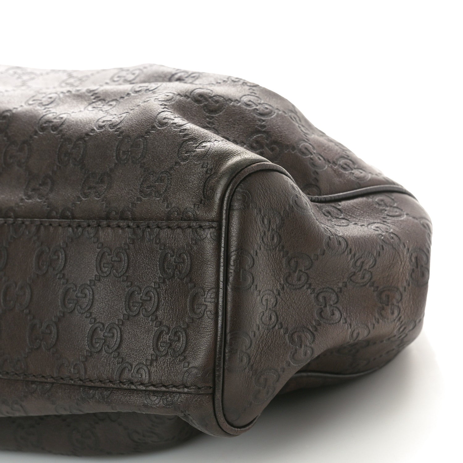 Gucci Guccissima Medium Sukey Tote Chocolate 10 of 11