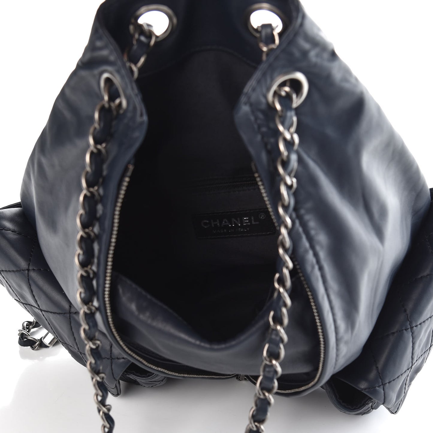 Calfskin Large Backpack Is Back Navy