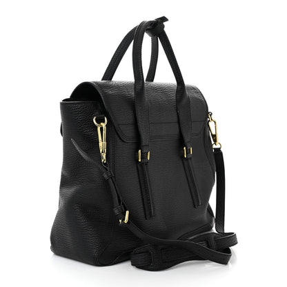 3.1 Phillip Lim Textured Calfskin Medium Pashli Satchel Black 3 of 10