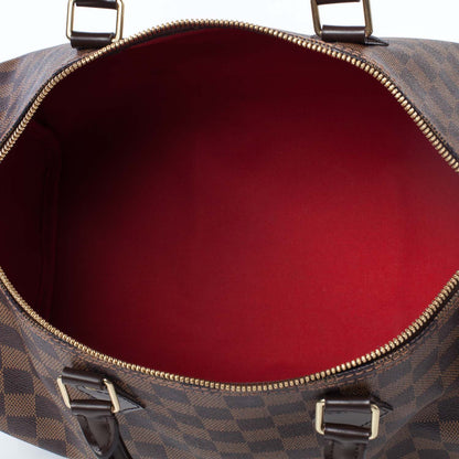 Louis Vuitton Damier Ebene Speedy Bandouliere 35 8 of 10