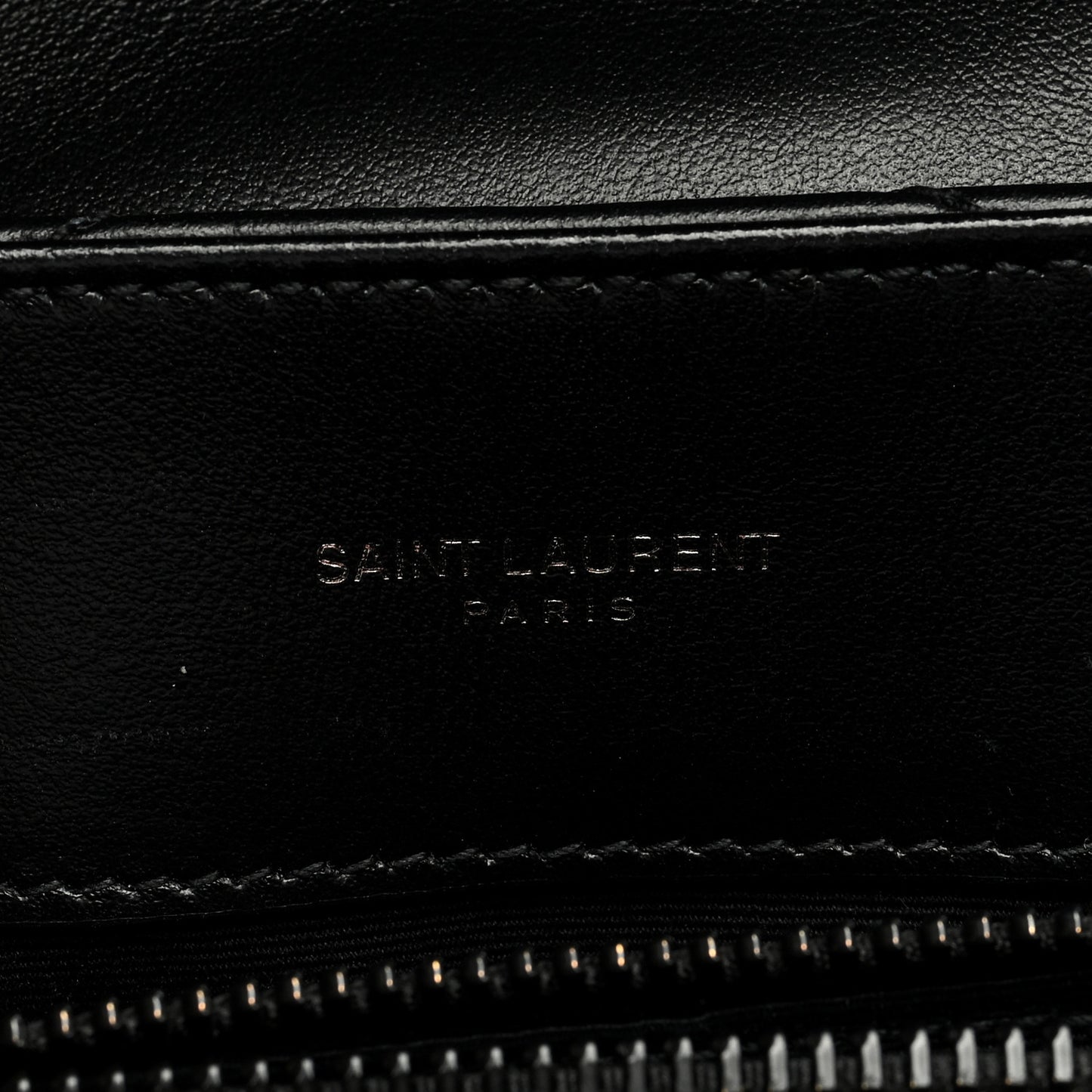 Calfskin Y Quilted Monogram Monochrome Small Loulou Chain Satchel Black