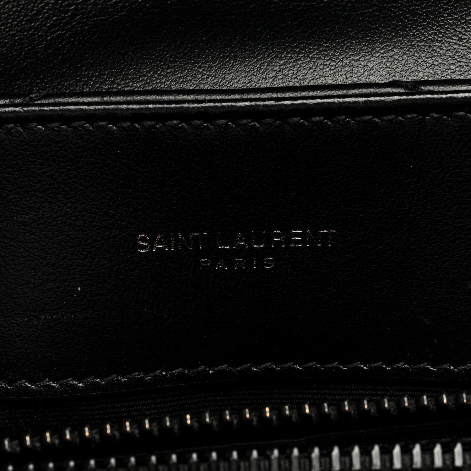 Saint Laurent Calfskin Y Quilted Monogram Monochrome Small Loulou Chain Satchel Black 6 of 8