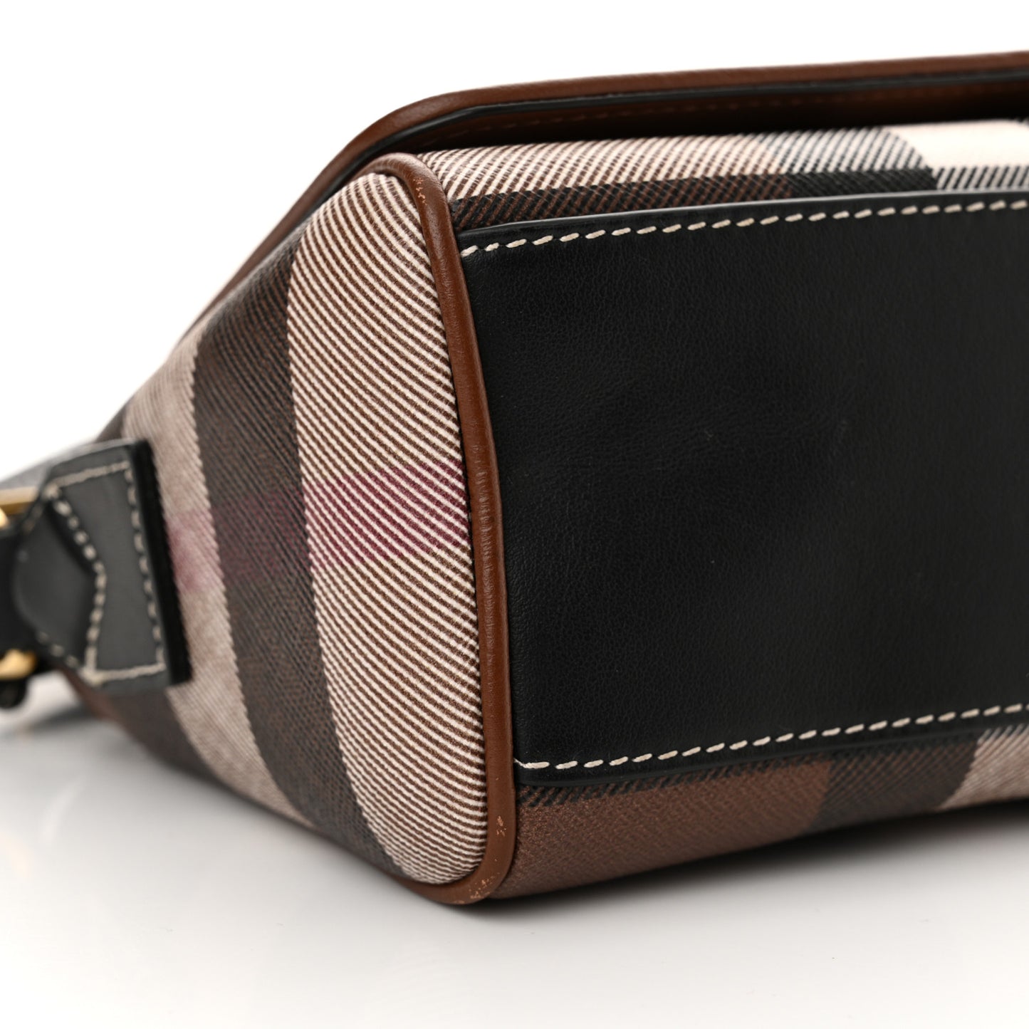 E-canvas Check Dorset Crossbody Dark Birch Brown