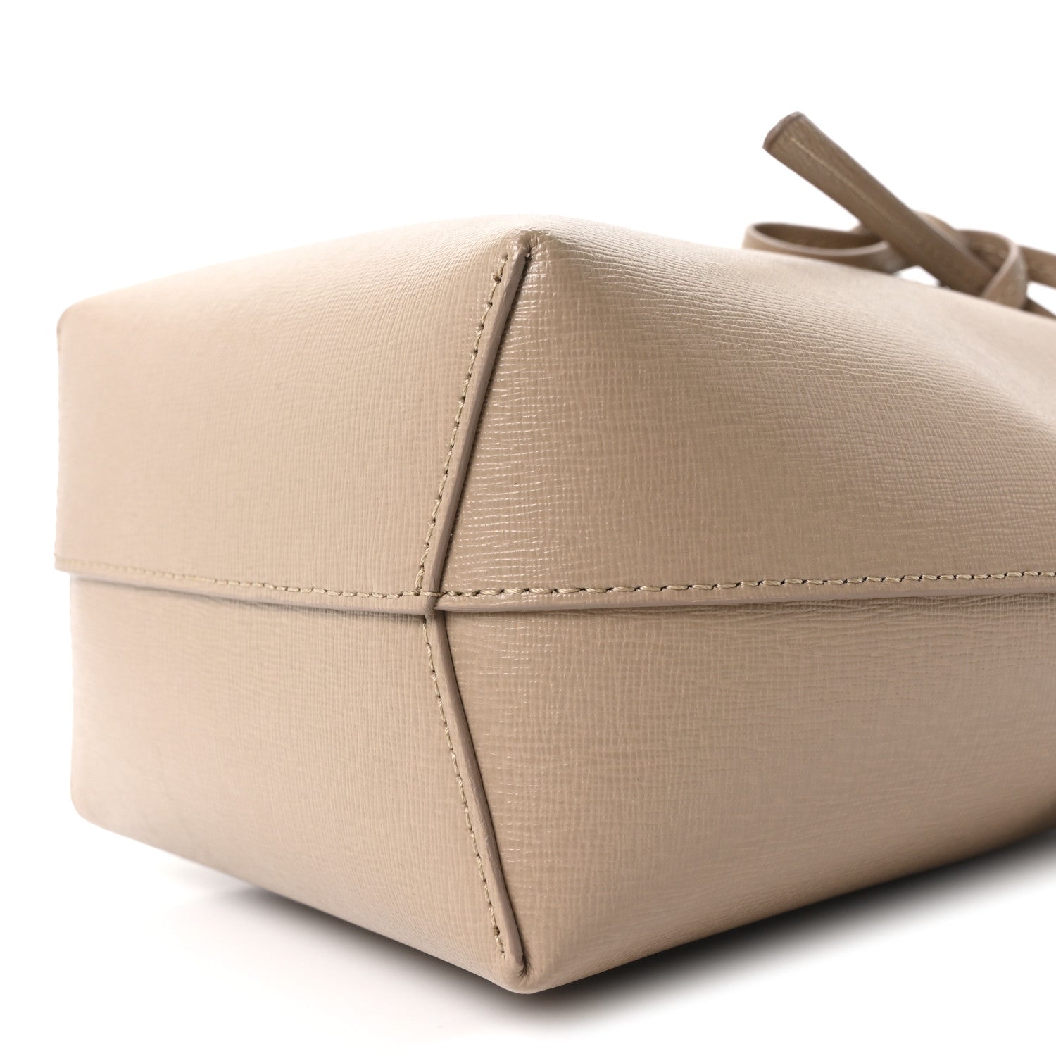 Mansur Gavriel Saffiano Mini Mini Bucket Bag Beige 10 of 10