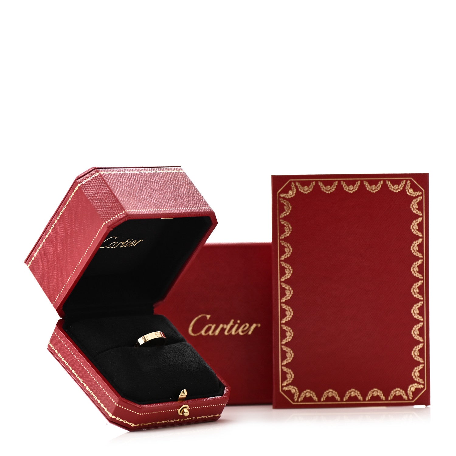 Cartier 18K Yellow Gold 3.5mm LOVE Wedding Band Ring 48 4.5 5 of 5
