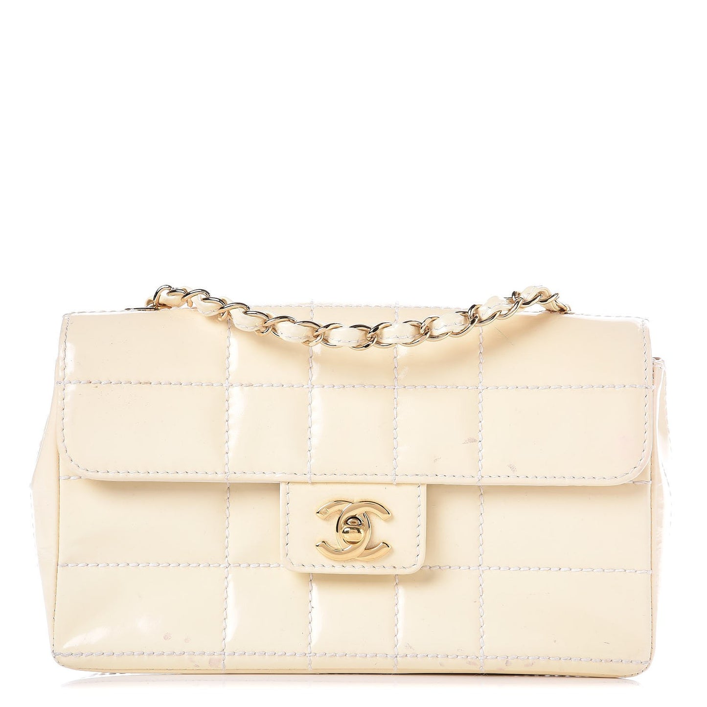 Patent Small Chocolate Bar Flap White
