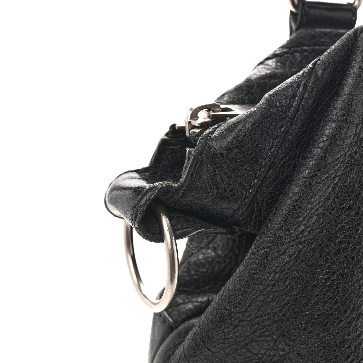 Balenciaga Agneau Classic Hardware Square Tote Black 12 of 17