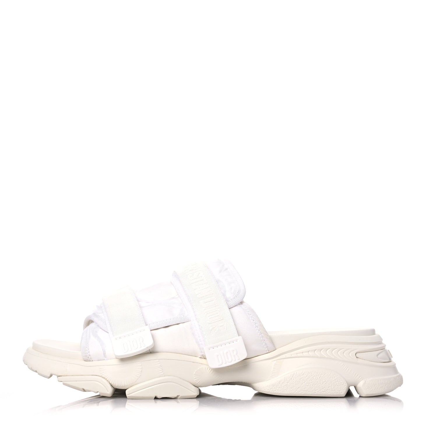 Technical Fabric Camouflage D-Wander Slide Sandals 41 White