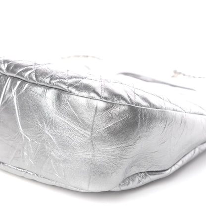 Chanel Metallic Crumpled Calfskin Small 31 Shopping Bag Silver 9 of 9