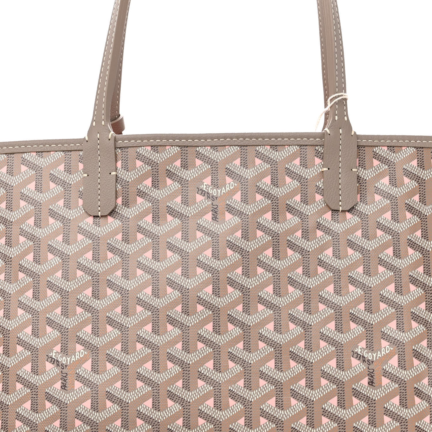 Goyard Goyardine Saint Louis Claire Voie PM Grege Powder Pink 9 of 11