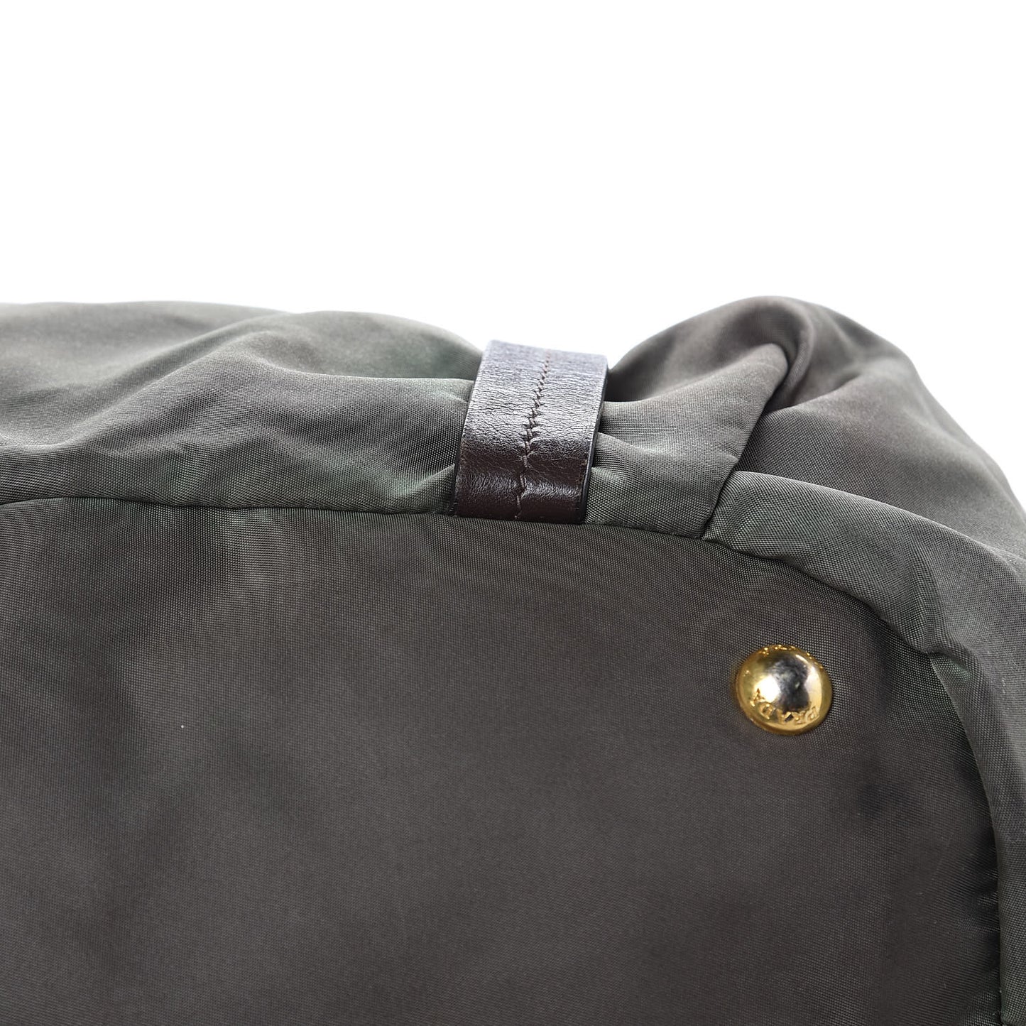 Tessuto Nylon Logo Tote Green