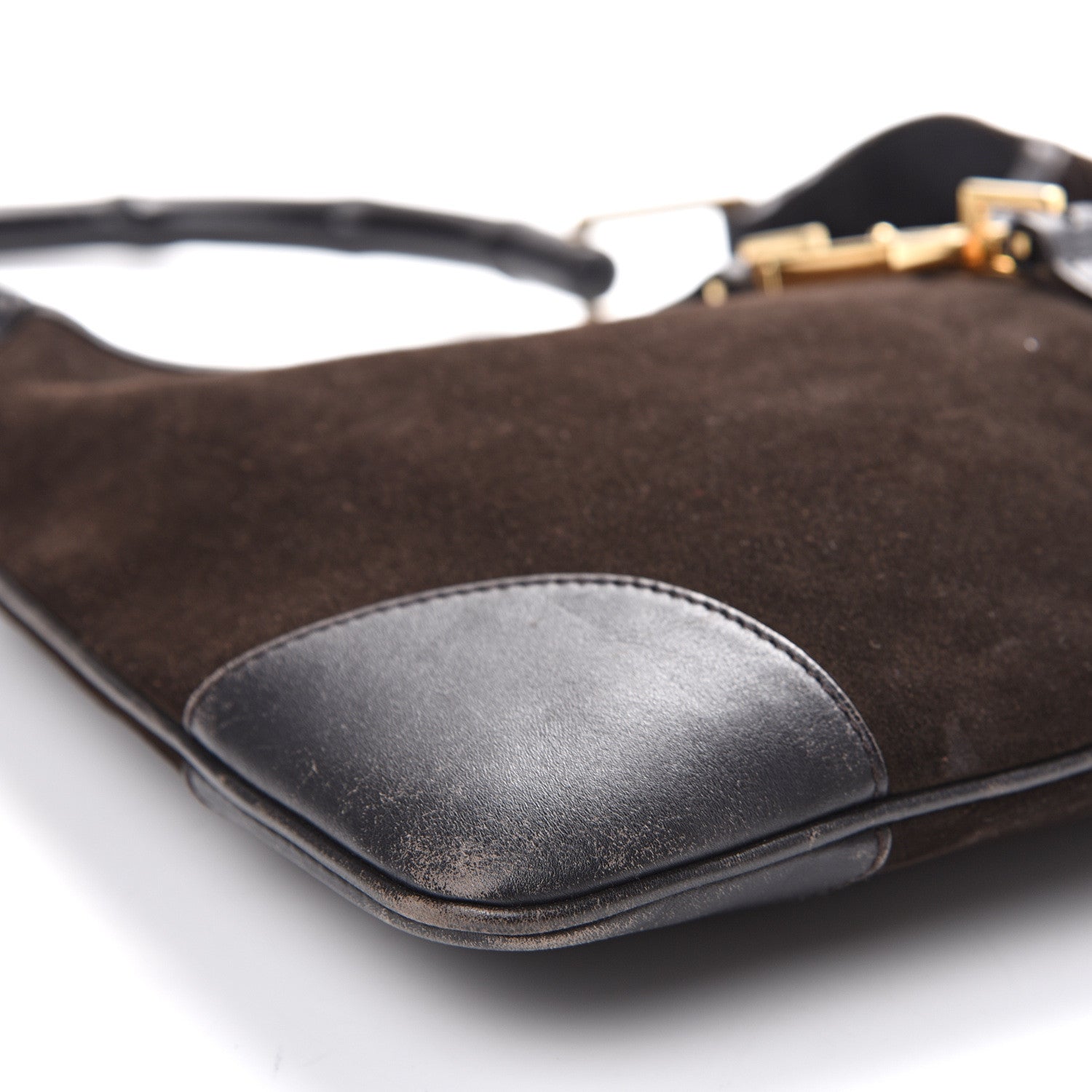 Gucci Suede Small Jackie O Hobo Dark Brown 11 of 14