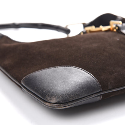 Gucci Suede Small Jackie O Hobo Dark Brown 11 of 14