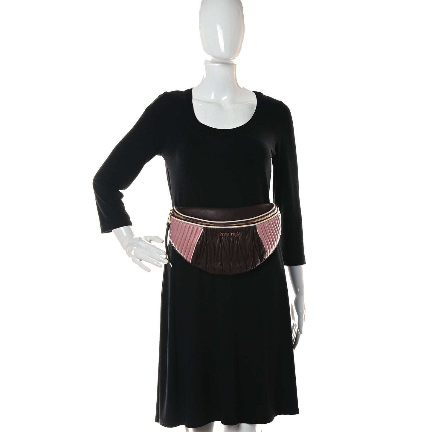 Nappa Matelasse Belt Bag Granato Rosa