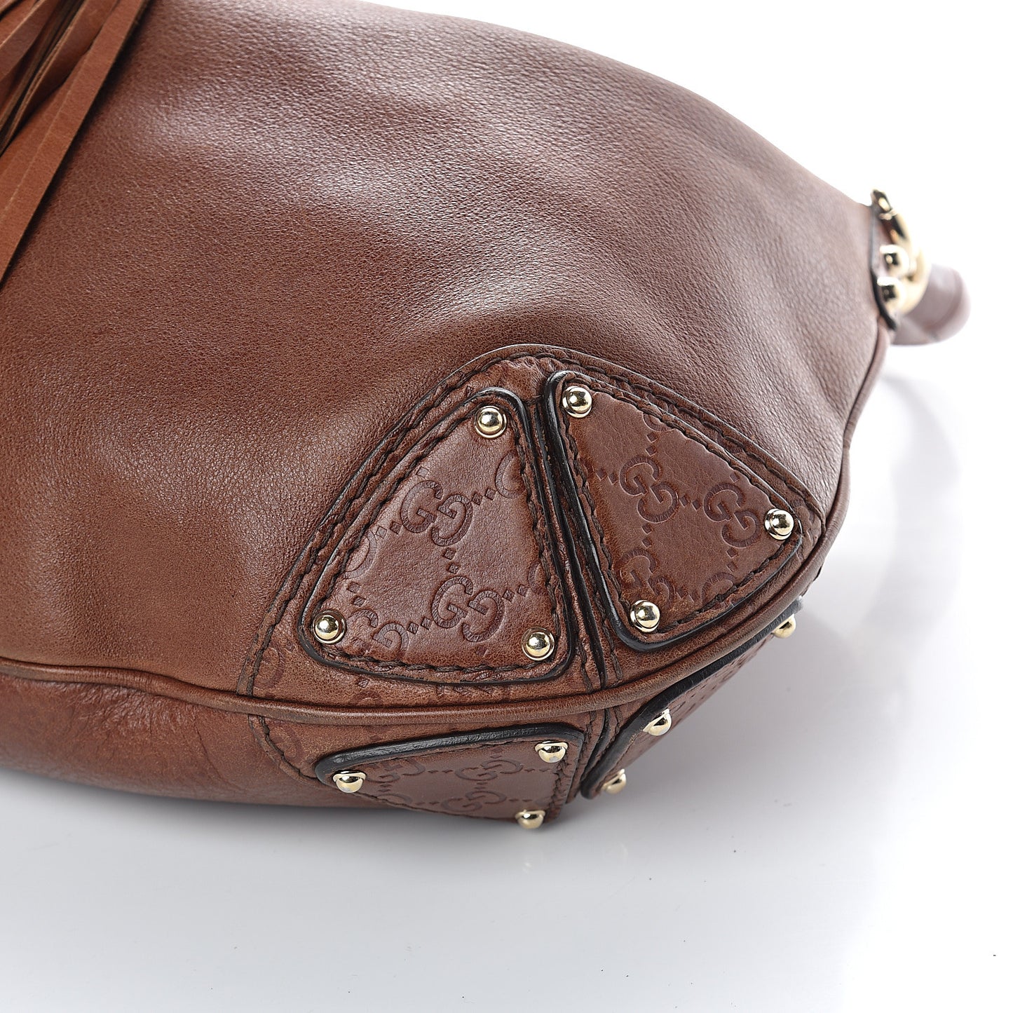 Calfskin Large Indy Top Handle Hobo Brown