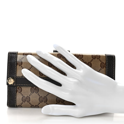 Gucci Crystal Monogram Continental Charmy Wallet Brown 2 of 9