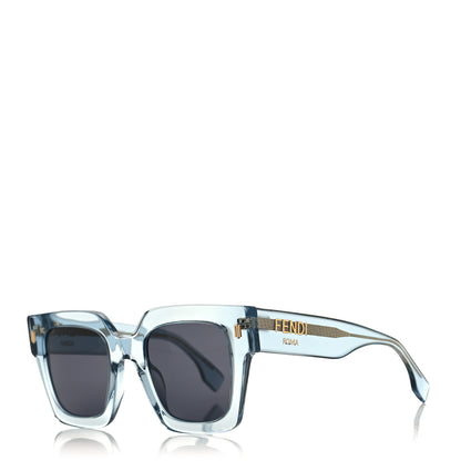 Fendi Acetate Fendi Roma Square Sunglasses FE401001I Blue 1 of 6