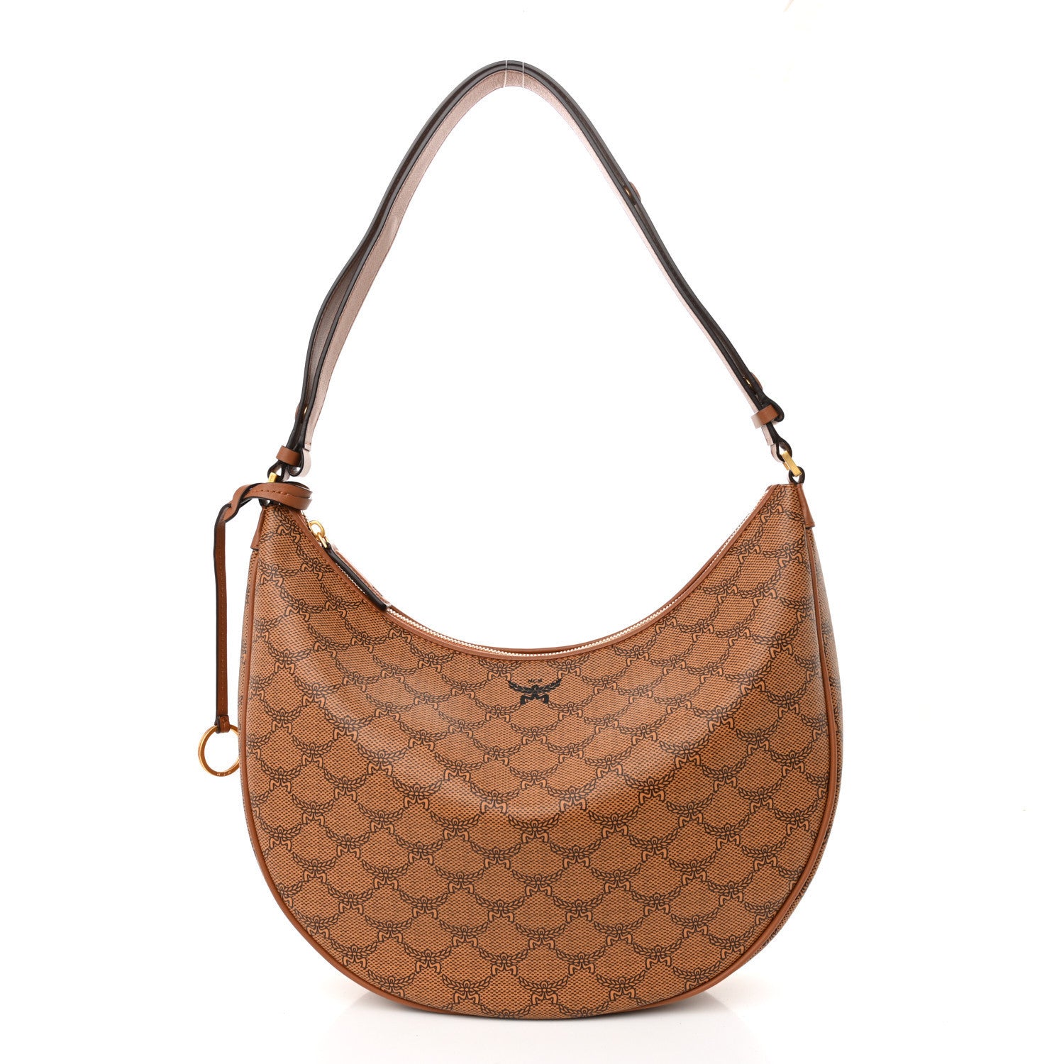 MCM Lauretos Nappa Medium Himmel Hobo Cognac 1 of 10