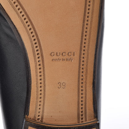 Gucci Lambskin Womens Brixton Horsebit Loafers 39 Black 6 of 8