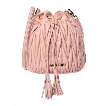 Miu Miu Nappa Matelasse Small Bucket Bag Orchidea 1 of 10