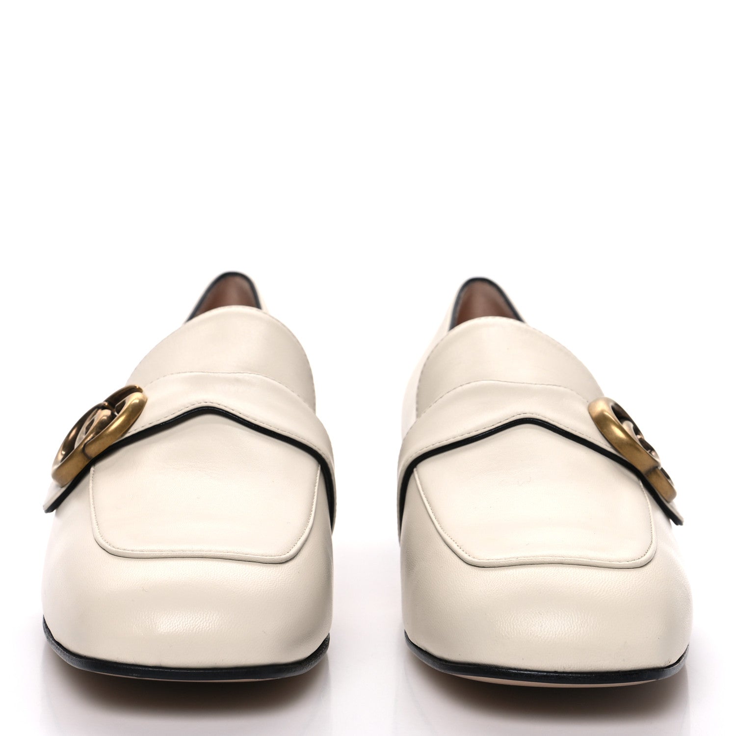Gucci Malaga Kid Womens GG Marmont Loafers 41 Mystic White 3 of 9
