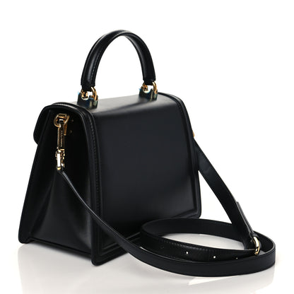 Dolce & Gabbana Smooth Calfskin Medium Devotion Envelope Top Handle Bag Black 3 of 9