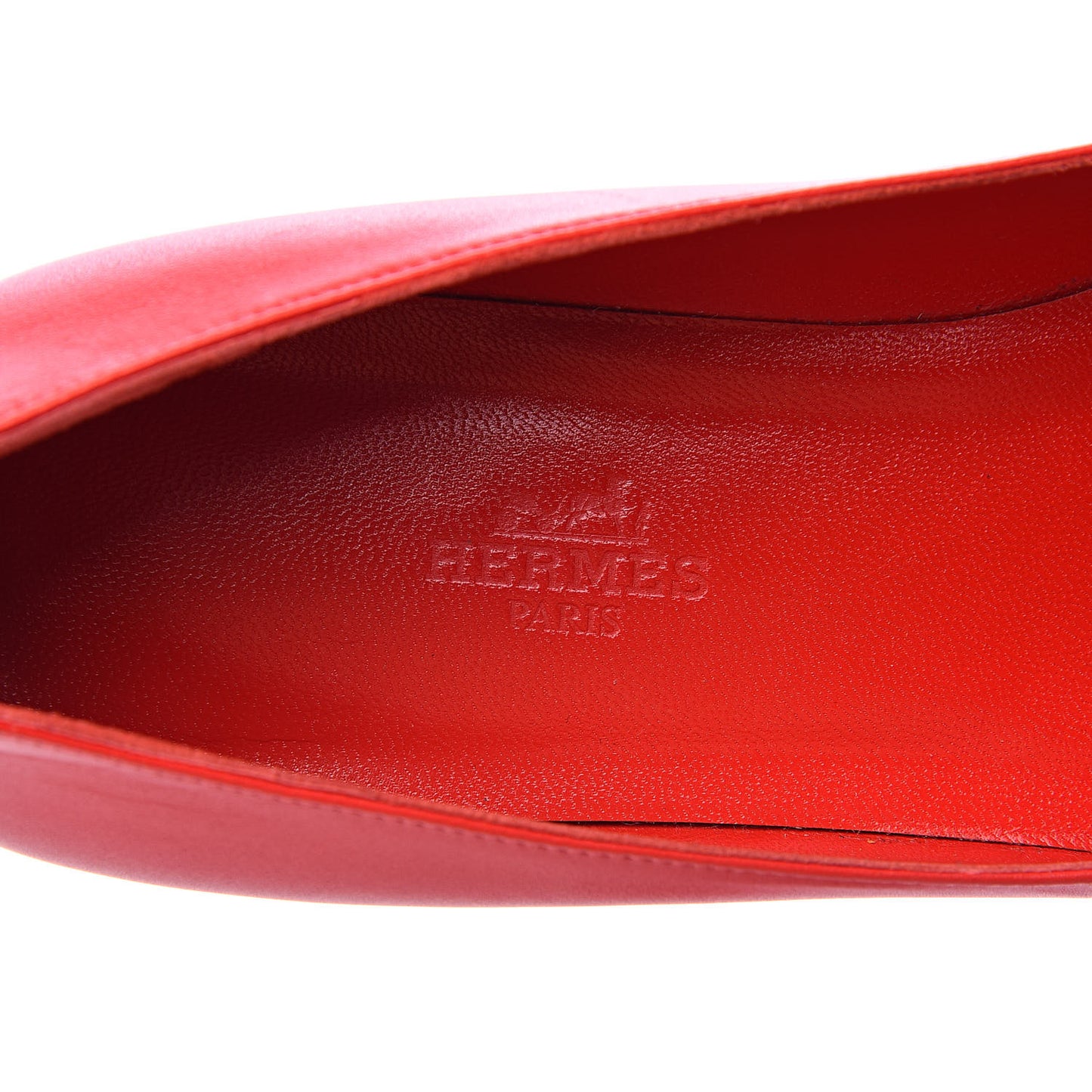 Calfskin Pegase Ballerina Flats 39 Rouge Piment