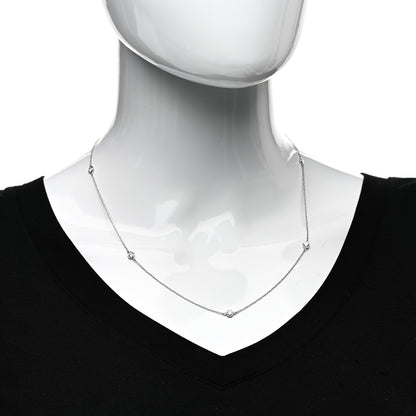 Tiffany Platinum Diamond Elsa Peretti .80ctw Diamonds by the Yard 5 Station Necklace 2 of 4