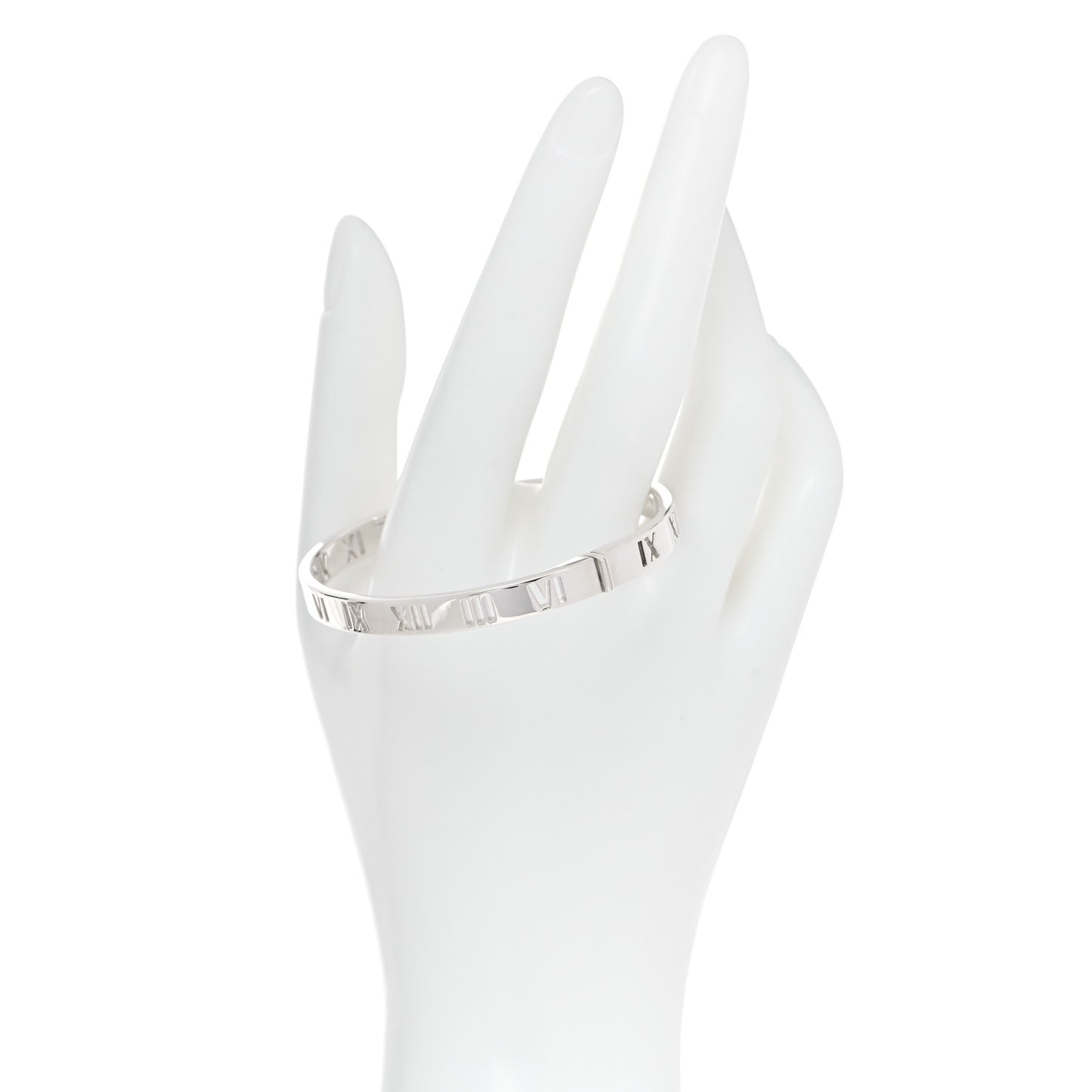 Sterling Silver Atlas Pierced Hinged Bangle Bracelet