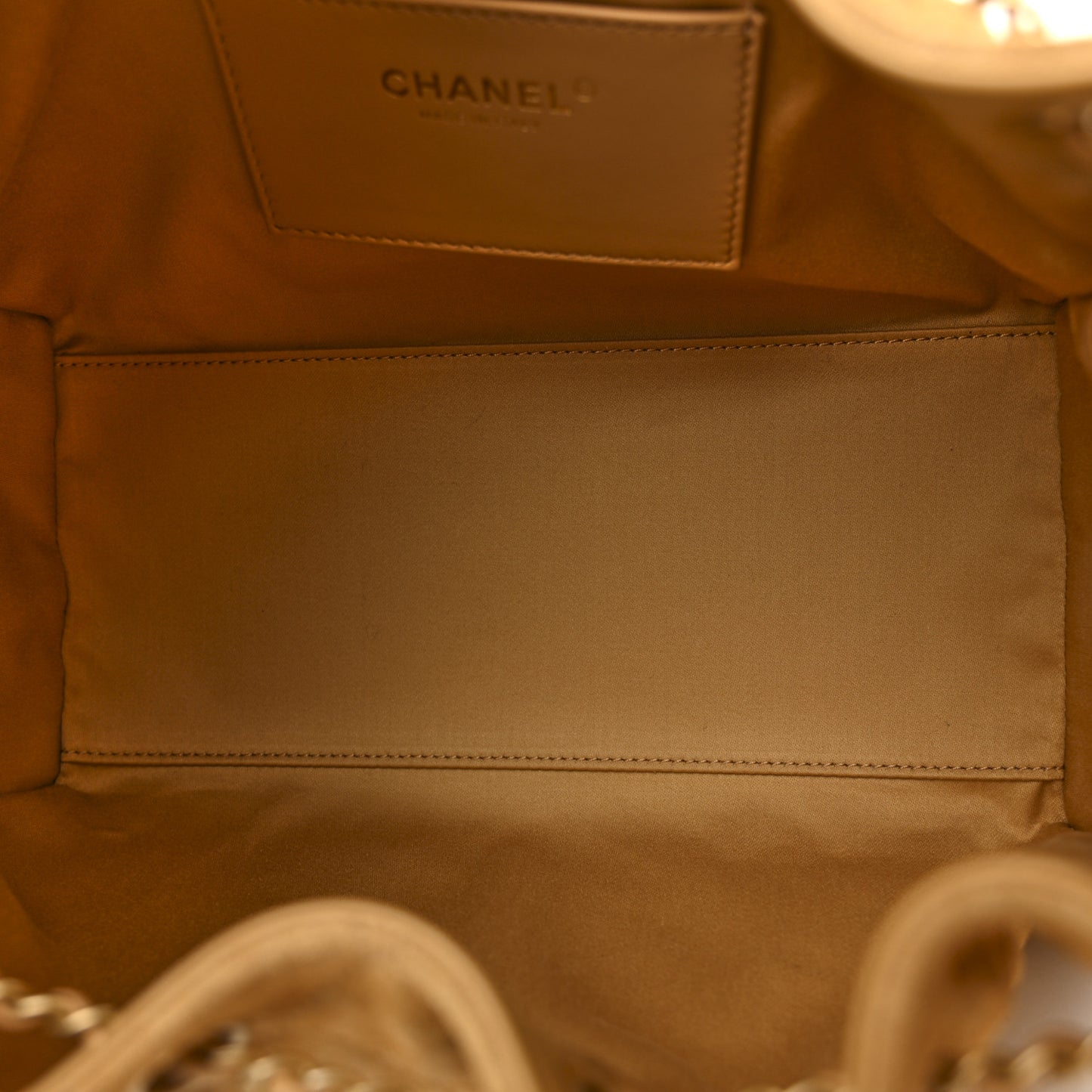 Suede Quilted Small Chanel 25 Handbag Beige