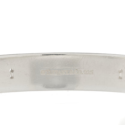 Tiffany Sterling Silver Heart Locks Bangle Bracelet 3 of 3