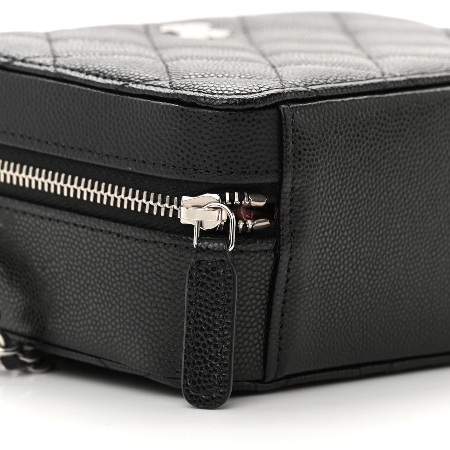 Caviar Quilted Camera Bag Black
