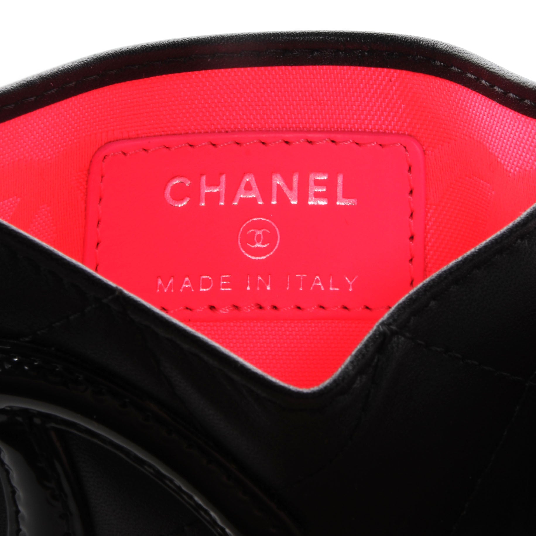 Chanel Calfskin Quilted Cambon Card Holder Black 7 of 8