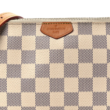 Louis Vuitton Damier Azur Double Zip Pochette 7 of 14