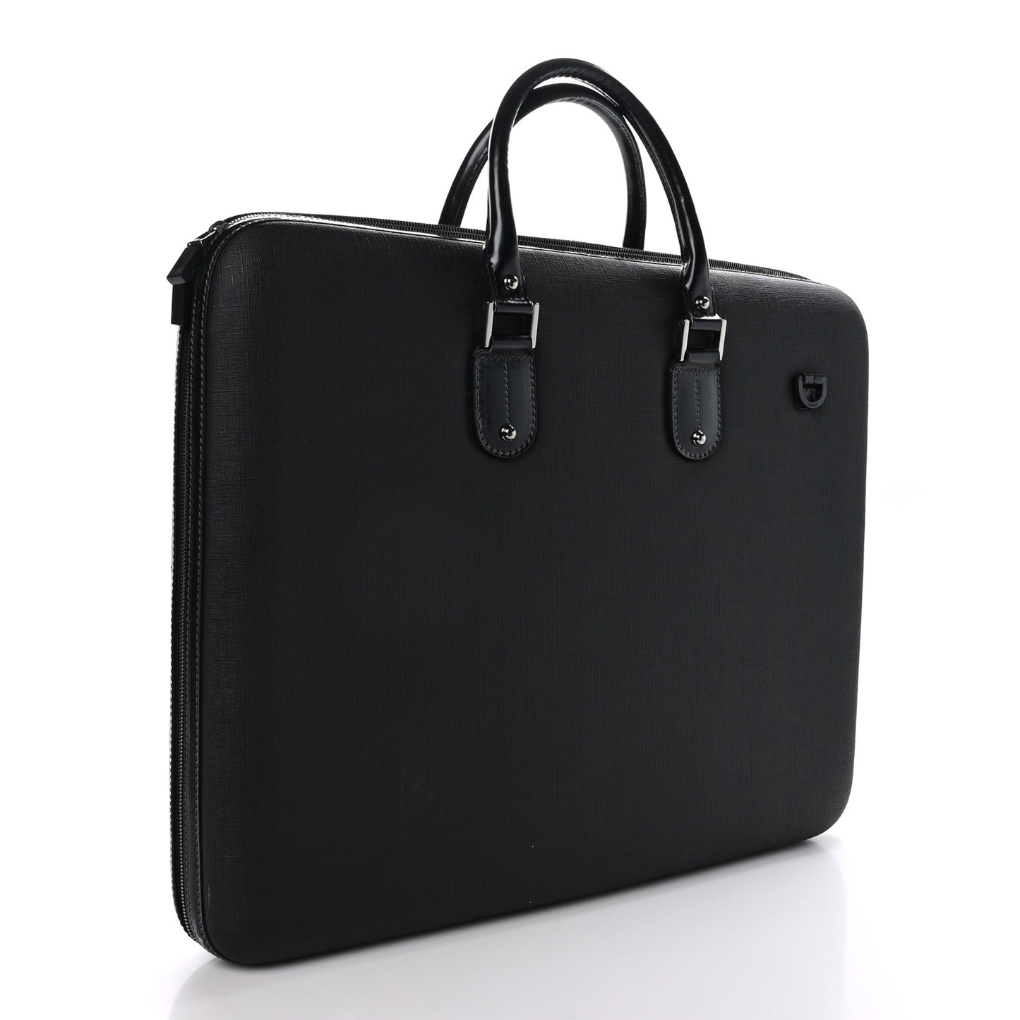 Coated Canvas Interlocking G Large Garment Hard Case Travel Bag Black