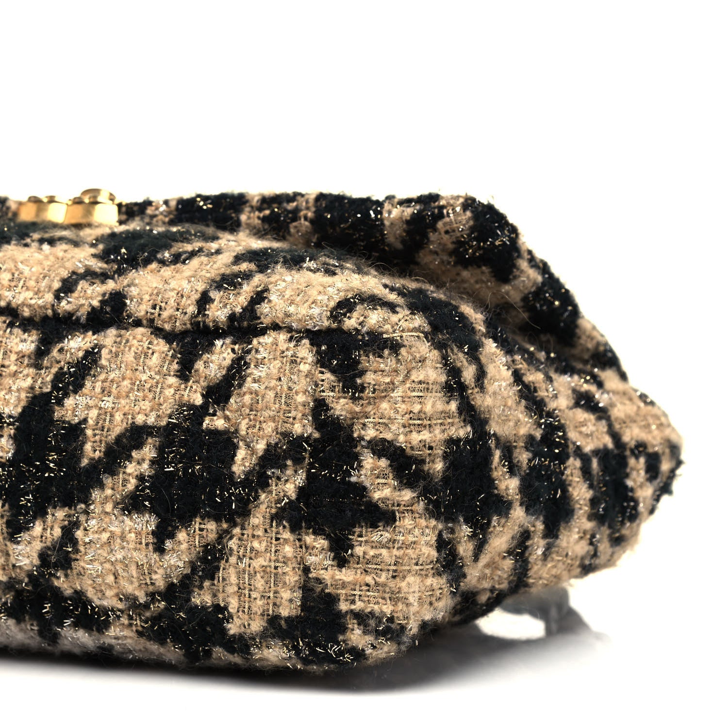 Chanel Tweed Large Chanel 19 Flap Beige Black 6 of 8