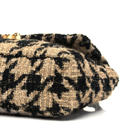 Chanel Tweed Large Chanel 19 Flap Beige Black 6 of 8