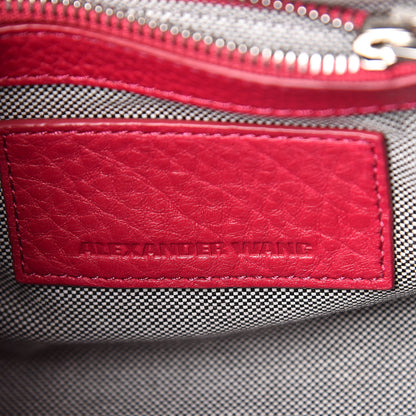Alexander Wang Pebbled Lambskin Mini Rockie Fuchsia Rhodium Hardware 8 of 10