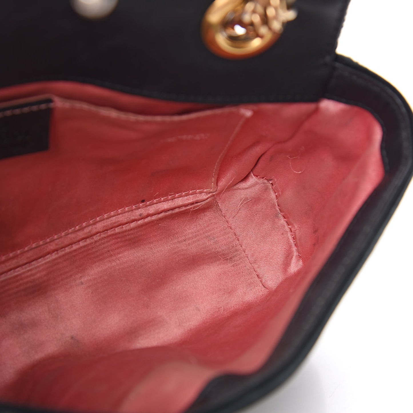 Velvet Matelasse Mini GG Marmont Shoulder Bag Black