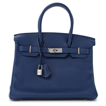 Hermes Taurillon Novillo Birkin 30 Bleu Brighton 1 of 11