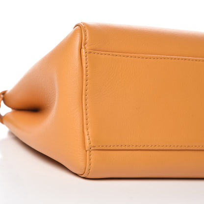 Fendi Nappa Mini Peekaboo Iconic Satchel Giallo Syrup 9 of 10