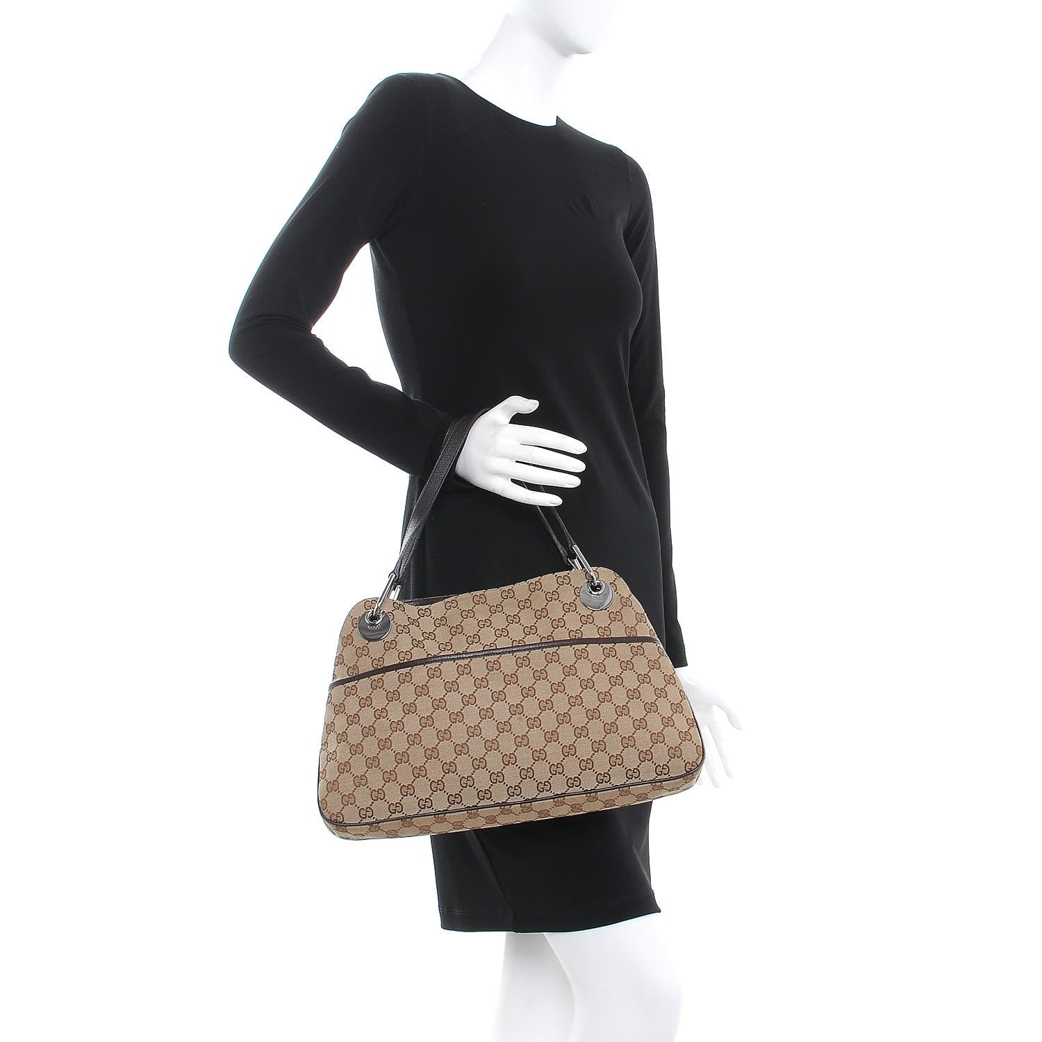Gucci Monogram Medium Eclipse Shoulder Bag Brown 2 of 9
