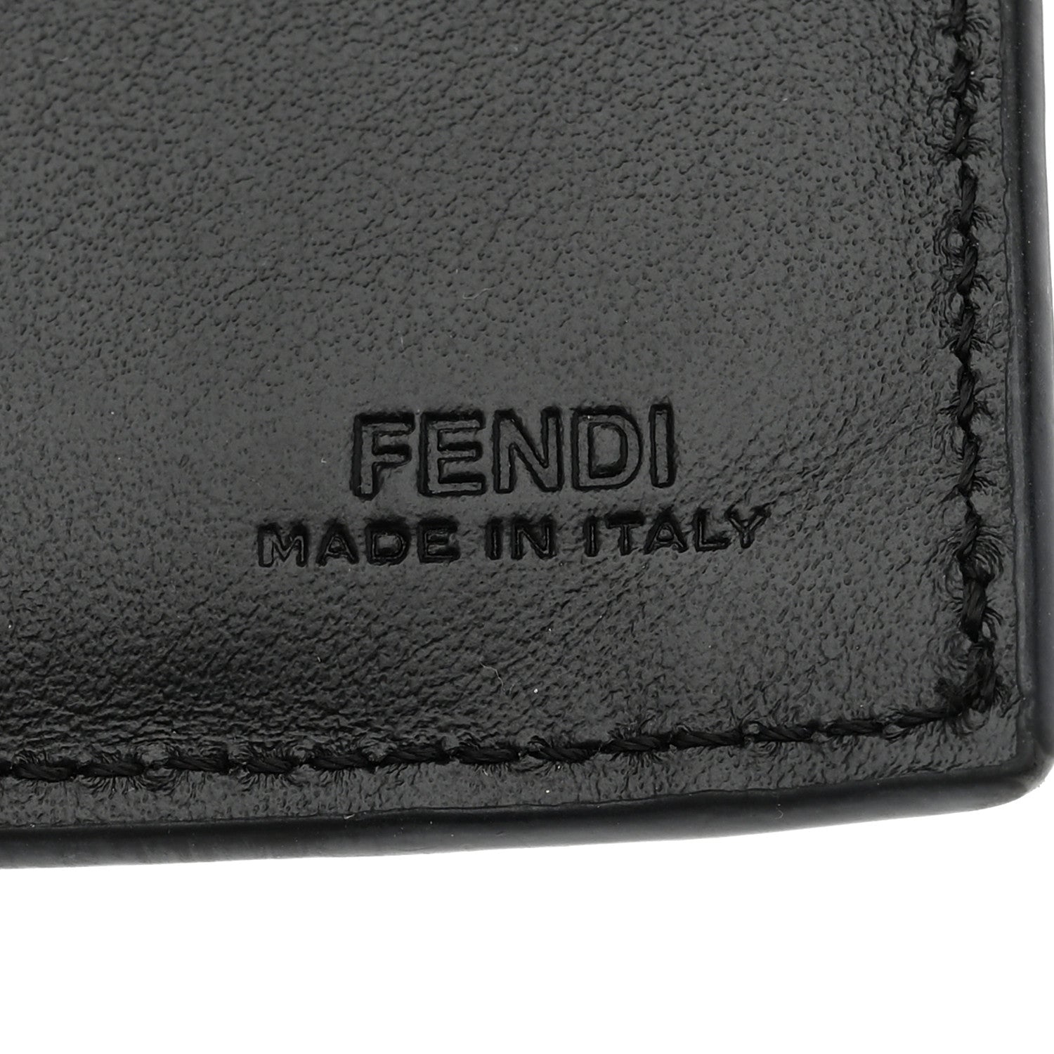 Fendi Vitello Cruise F is Fendi Compact Bi-Fold Wallet Black 6 of 8